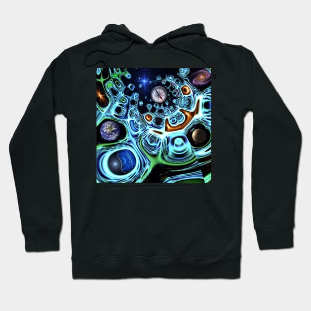 Cosmic Pathways Hoodie by AlienVisitor